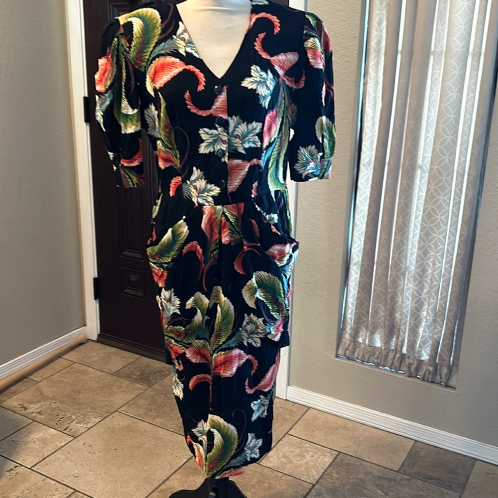 Choon California Vintage Draped Waist Dress